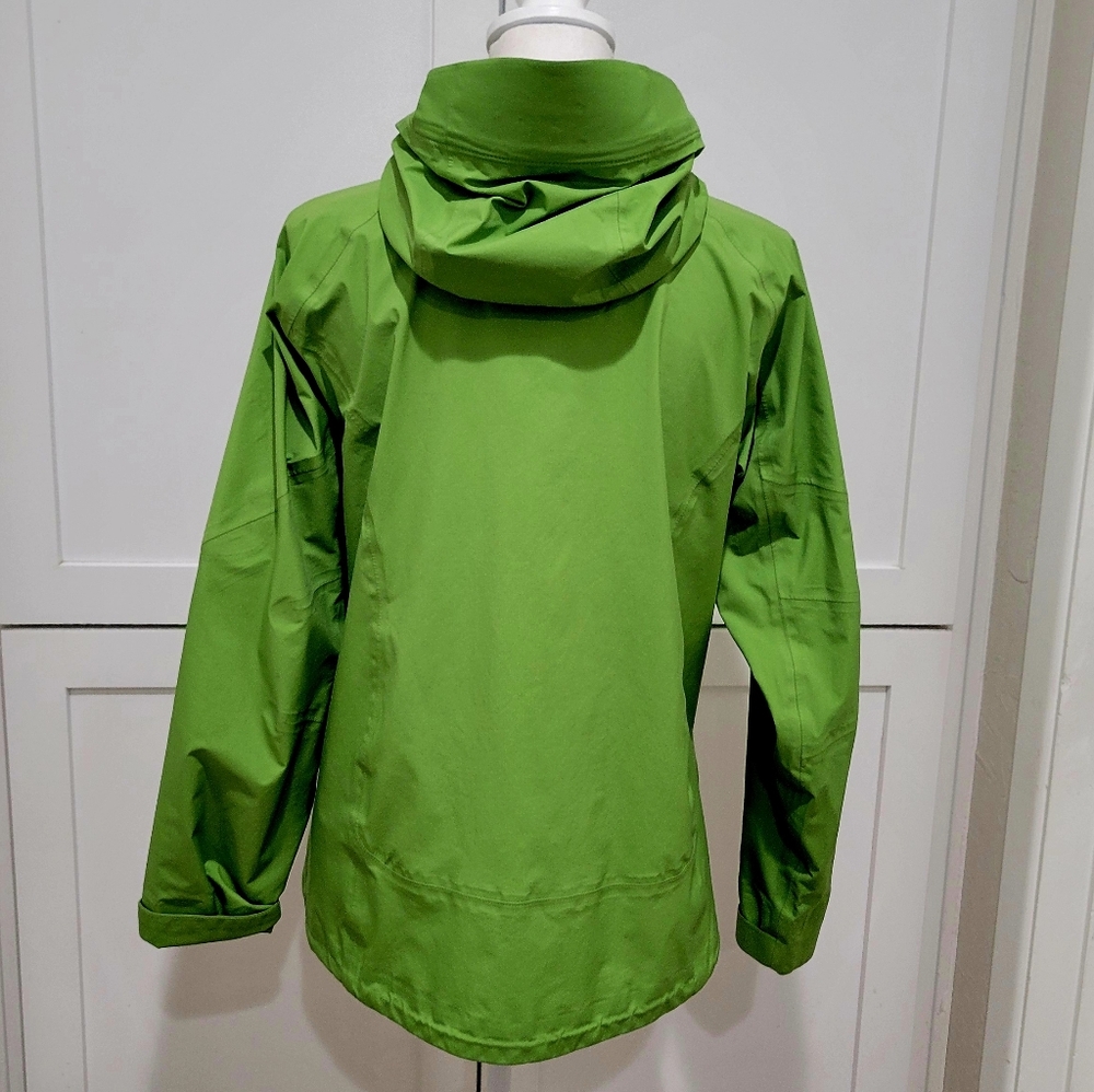 REI Bright Green Hooded Rain Jacket | Size Medium - Picture 2 of 9